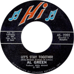 Al Green - Let’s Stay Together image