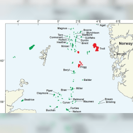 Statfjord gas field image