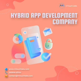Hybrid mobile app development image