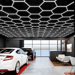 Hexagon Auto Detailing Lighting For Car Showroom Light image