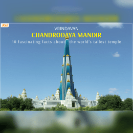 Explore the World's Tallest Temple in Vrindavan image