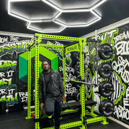 hex LED lights for gym image