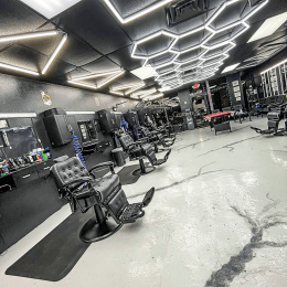 Honeycomb Lighting for Barber Shop image