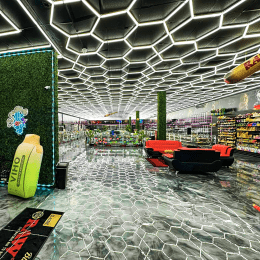 Hexagon Lights for Tobacco Store image