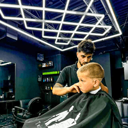 Diamond LED Lights for Master Barber Shop image