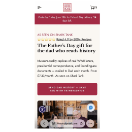 HistoryByMail.com image